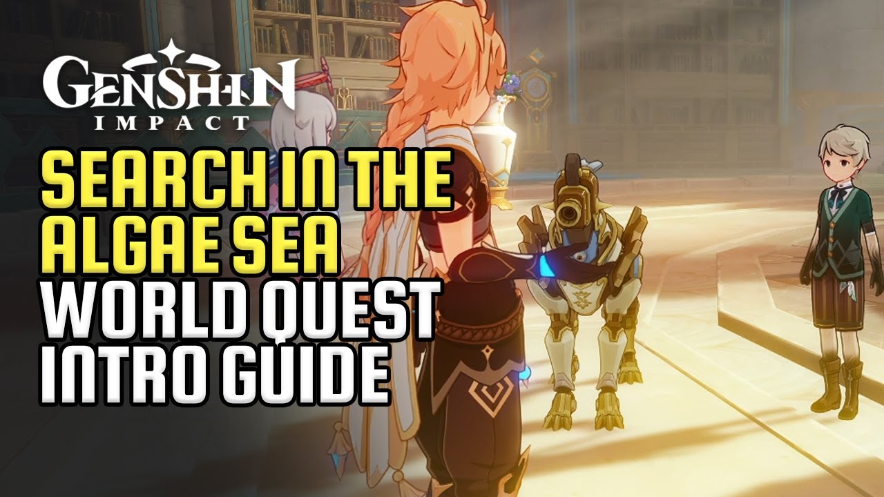 Search In The Algae Sea World Quest Guide | Sword Of Narzissenkreuz & Mary-Ann | Genshin Impact 4.2