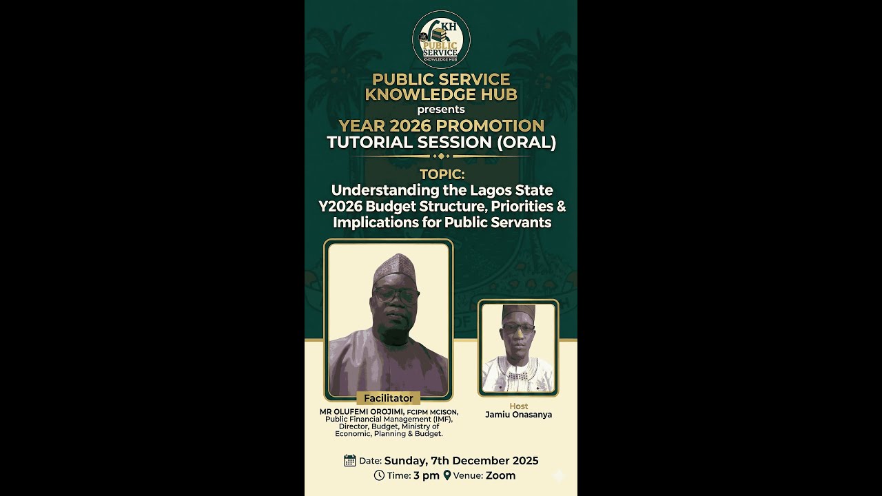 Understanding the Lagos State Y2026 Budget Structure, Priorities & Implications for Public Servants