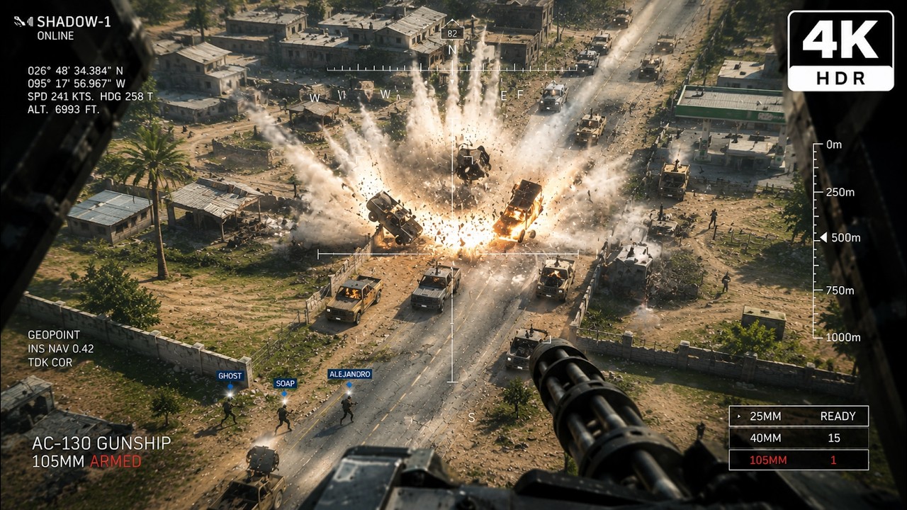 Death From Above! AC-130 Turned Las Almas Into a Warzone | MW2