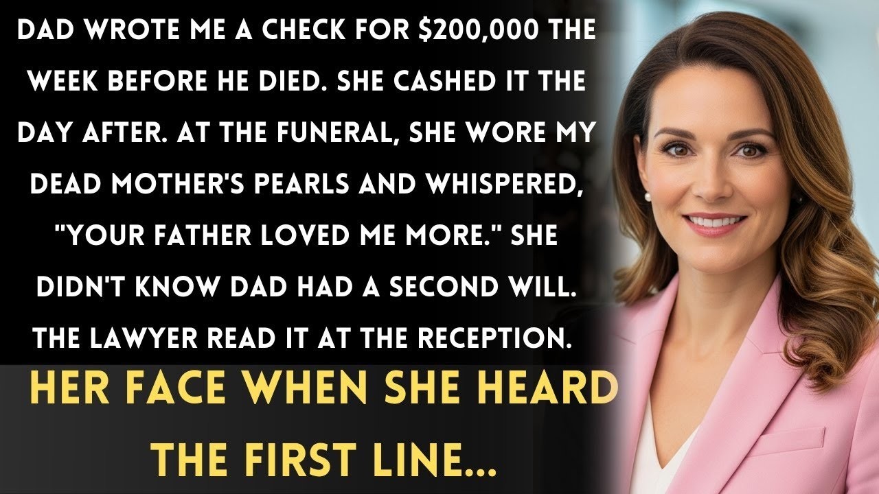My Stepmother Cashed My Dying Father's Check To Me — Then Wore My Mother's Jewelry To The Funeral