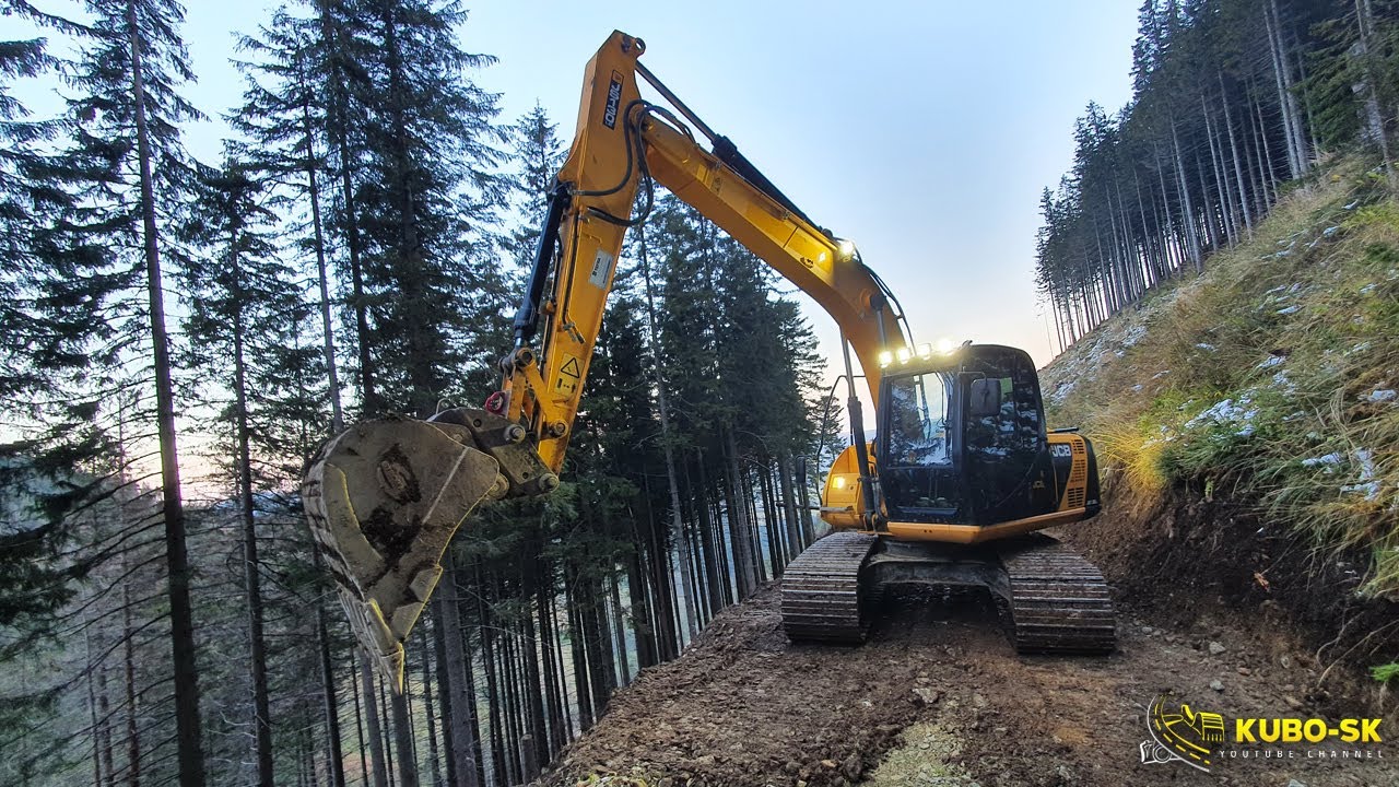 Oprava zvážnice | JCB JC130LC crawler excavator | Forest road