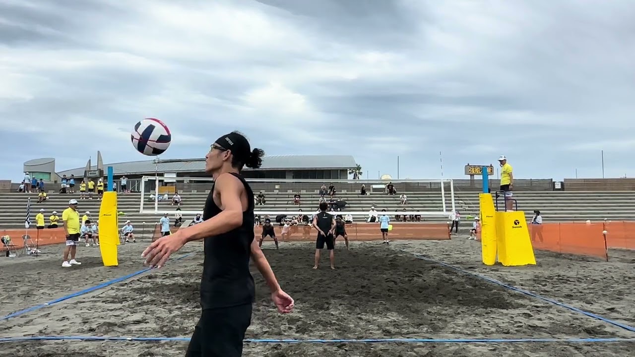 2025.08.12 第３９回ビーチバレーボールジャパン３回戦 対関・宅間ペア(愛知県代表) 10-21,17-21