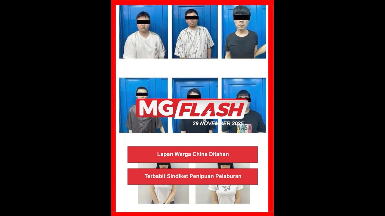Lapan Warga China Ditahan Terbabit Sindiket Penipuan Pelaburan   #MGFlash