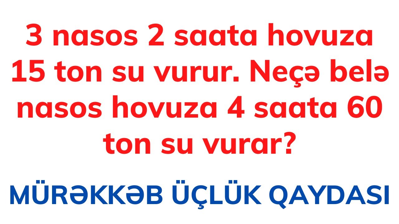 Mürəkkəb üçlük qaydası | Nail Sadigov