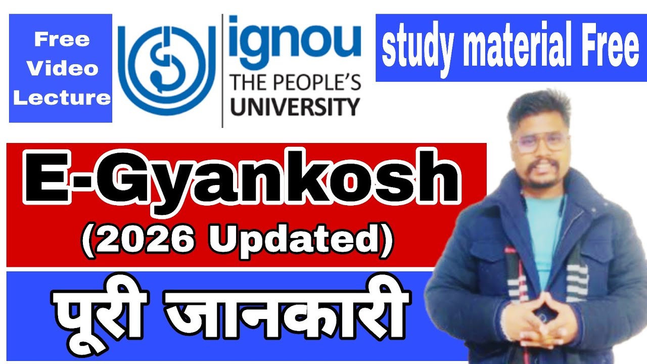 IGNOU Egyankosh Books, PDFs, Assignments & Notes IGNOU eGyanKosh free study material 2026