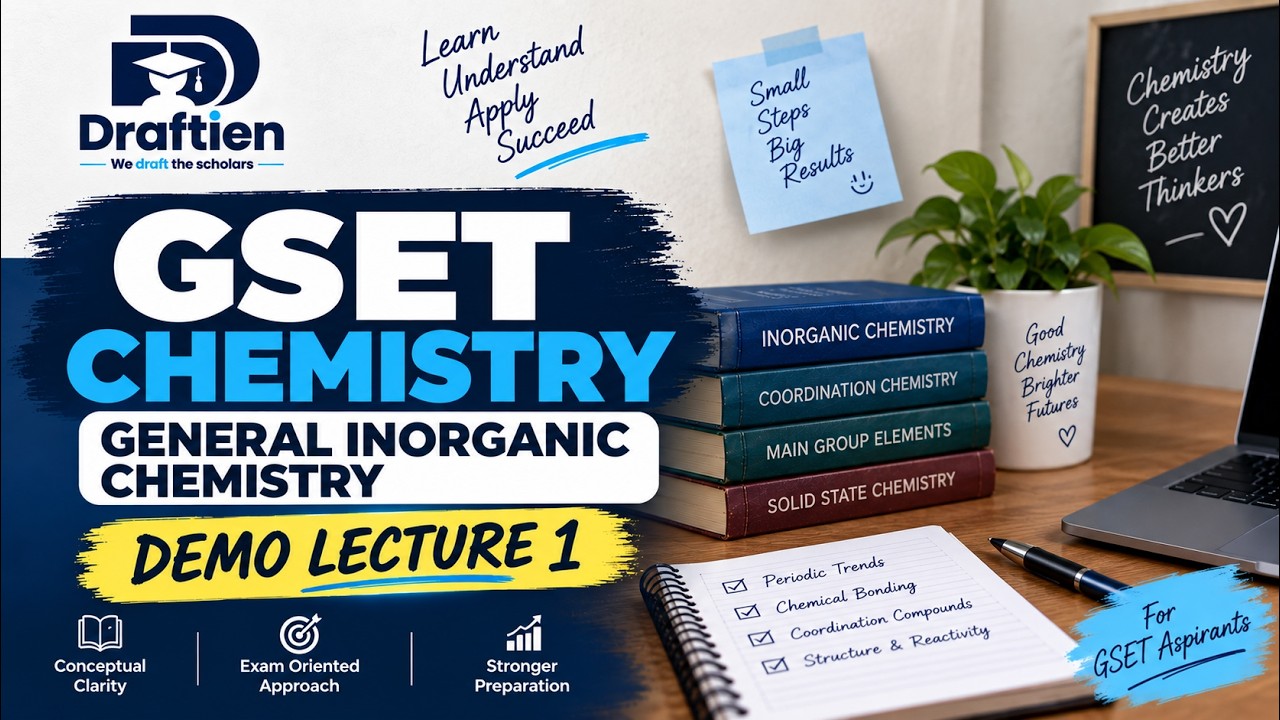 GSET Chemistry Demo Lecture 1 | General Inorganic Chemistry Lecture 1 | GSET Chemistry Preparation