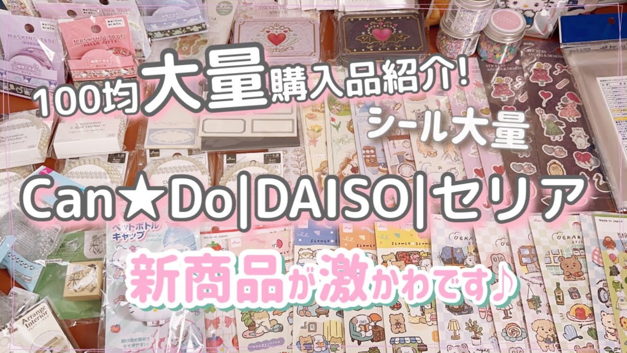 ［大量100均購入品］新商品が激かわです❤️Can★Do|DAISO|セリア✨✨