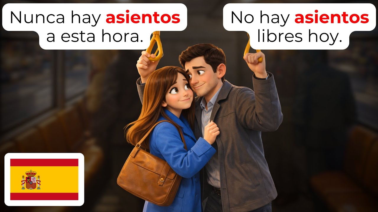 🇪🇸 24 Минуты Испанских Диалогов в Час Пик (A1-A2) | Разговоры в Метро 🚇