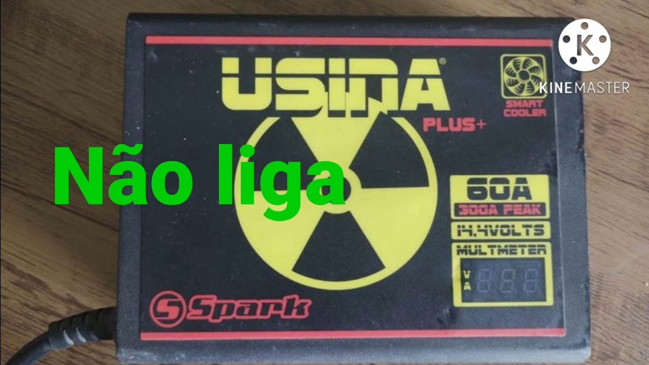 fonte usina 60A não liga defeito primeiro