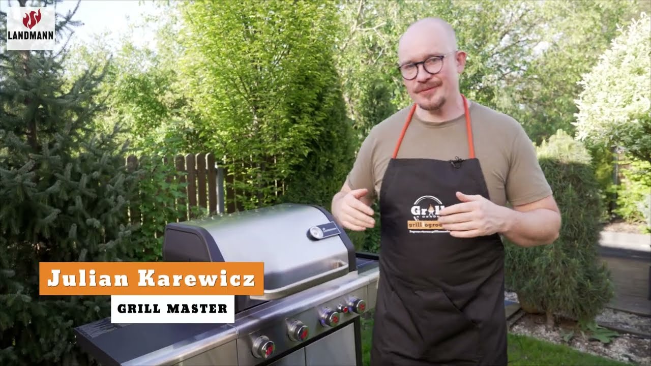 Grill gazowo-węglowy LANDMANN TRITON max PTS 4 1 INOX
