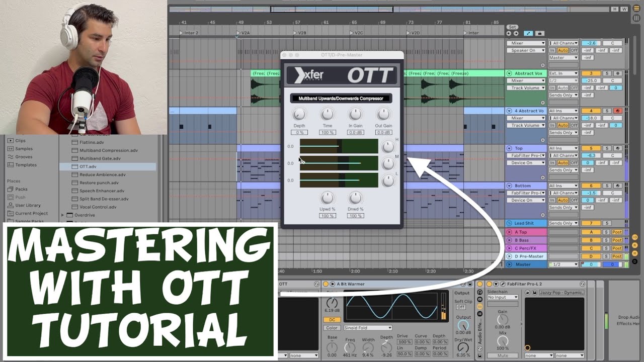 How to Master with the OTT Compressor (like Deadmau5, Steve Duda, etc)
