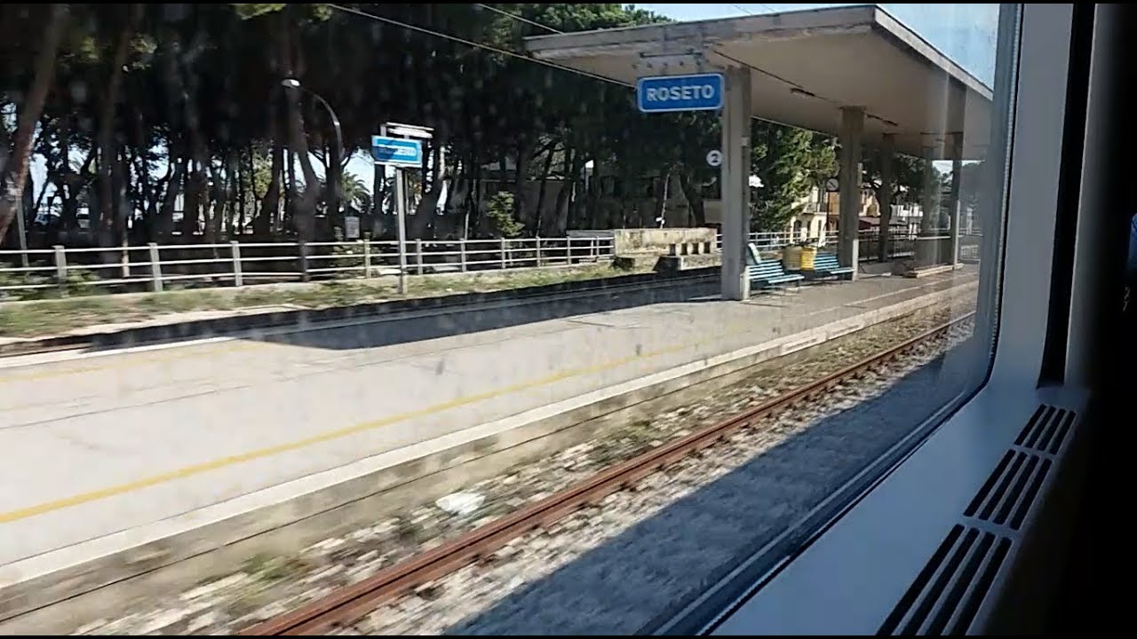 Da Pineto - Atri a Roseto degli Abruzzi, viaggio in Frecciabianca (FB 8816) Lecce - Venezia