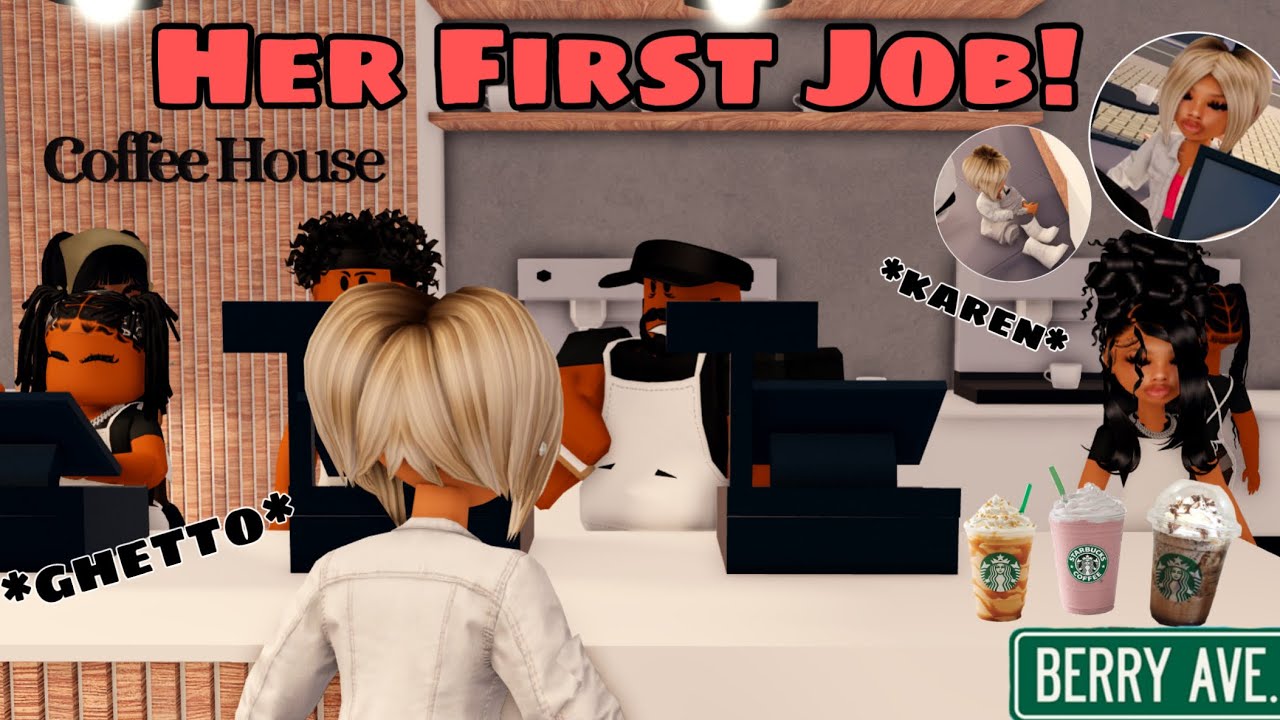 MY DAUGHTERS FIRST JOB! CHAOTIC! *ANNOYING KAREN* |Berry Ave Roleplay #berryave #roblox #roleplay