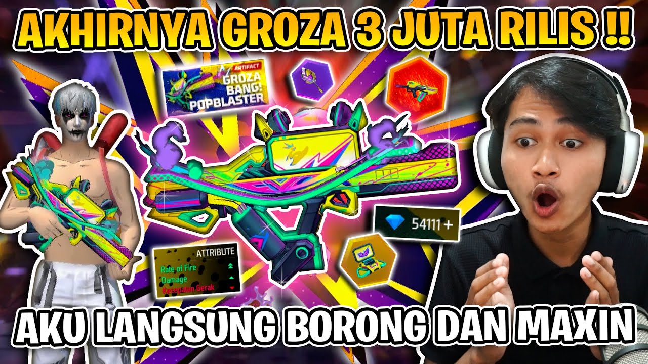 ALDI TV BORONG EVO GUN GROZA 3 JUTA !! AUTO JADI TOP GLOBAL GROZA !!