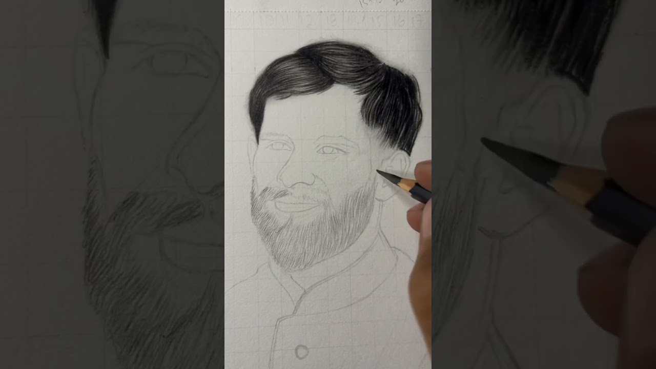 Easy Way To Make Beard | step by step | Drawing
