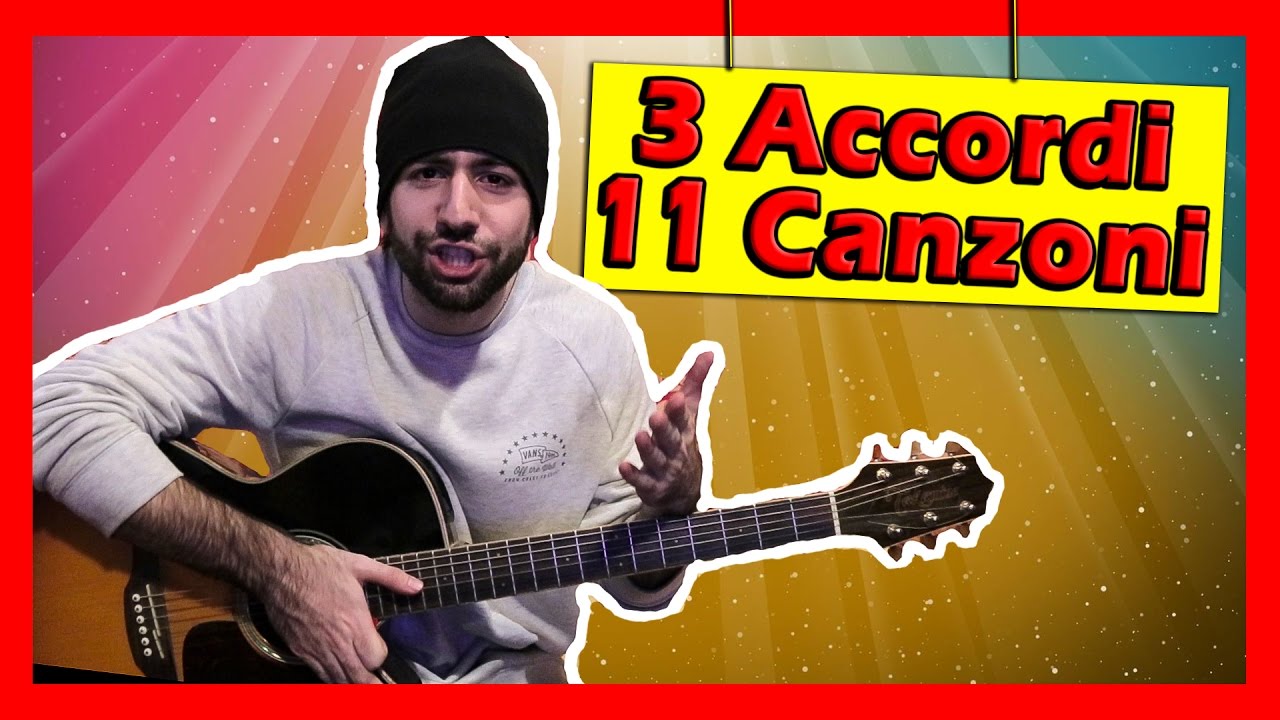 3 Accordi, 11 Canzoni facilissime alla Chitarra!