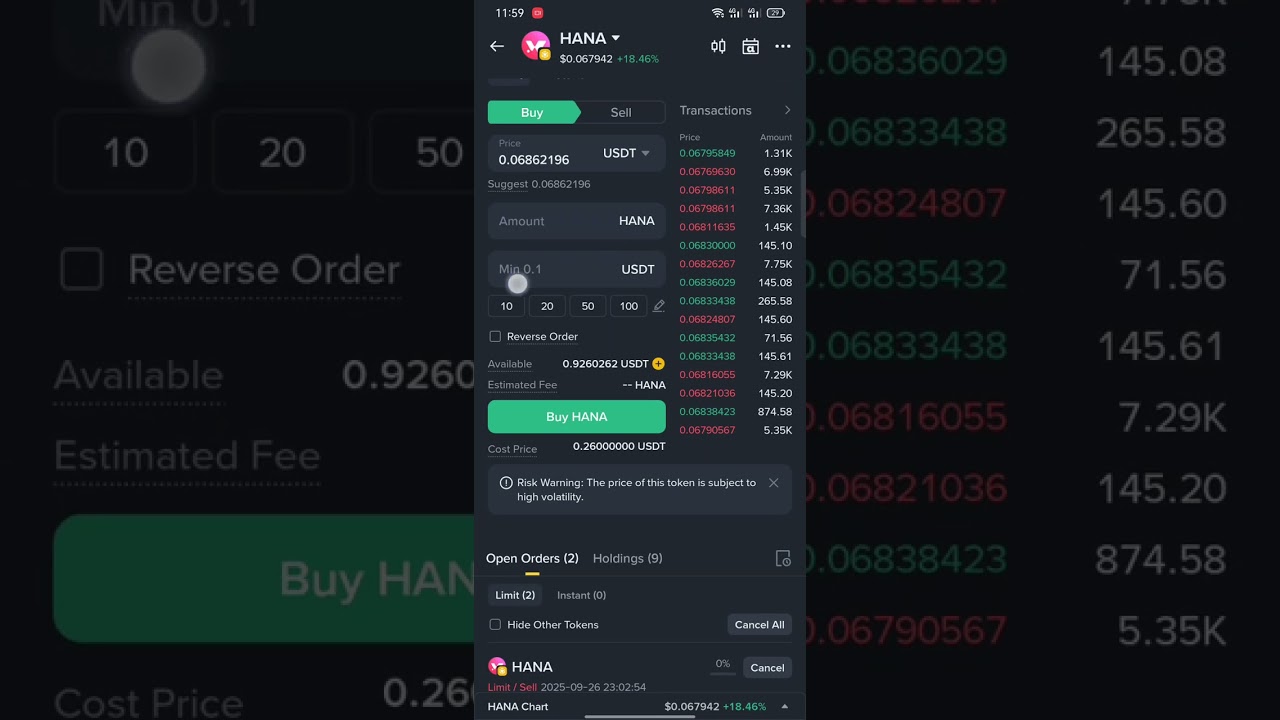 Hana Token 10$ Possible Buy And Hold #crypto