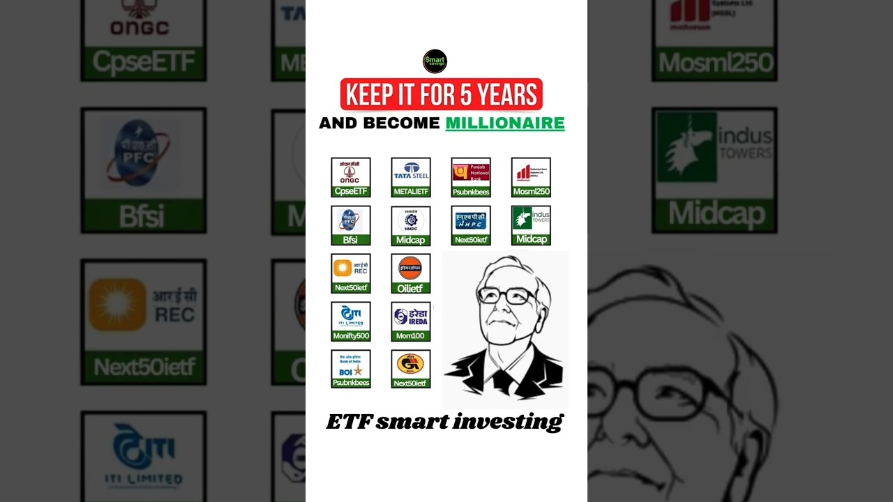 Keep it for 5 years 😉 ETF smart investing 💥#etfs #smartsaving #etfinvestment #sharemarketupdates