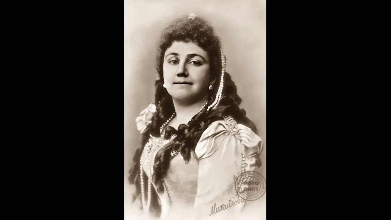 Maria Michailowa and K. A. Tugarinova - O viens (in Russian) ('Pique Dame' - Tchaikovsky) (1905)