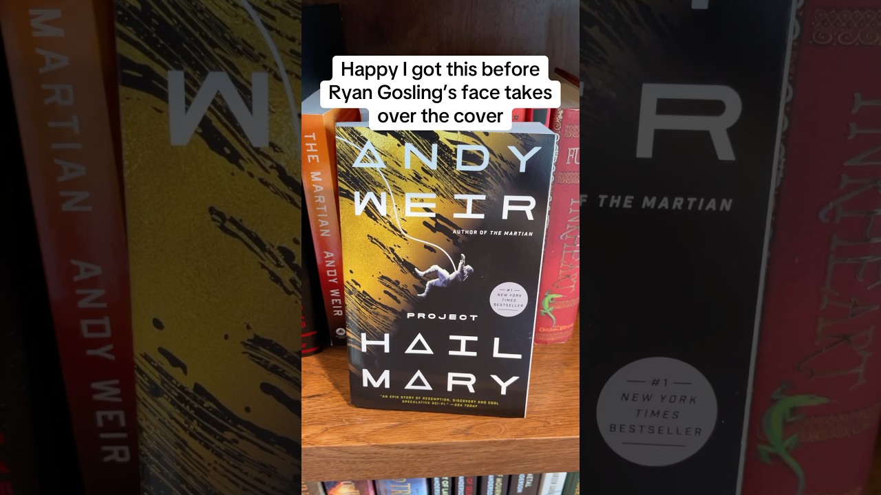 When you know the Project Hail Mary book cover will soon be Ryan Gosling&hellip; #projecthailmary #books