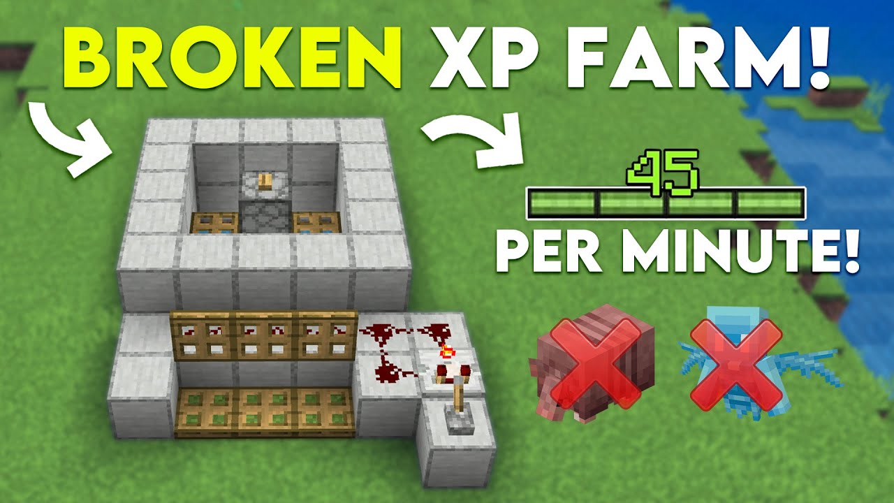 Minecraft NEW XP Farm in Bedrock Edition 1.21 (MCPE/Xbox/PS4/Nintendo Switch/Windows10)