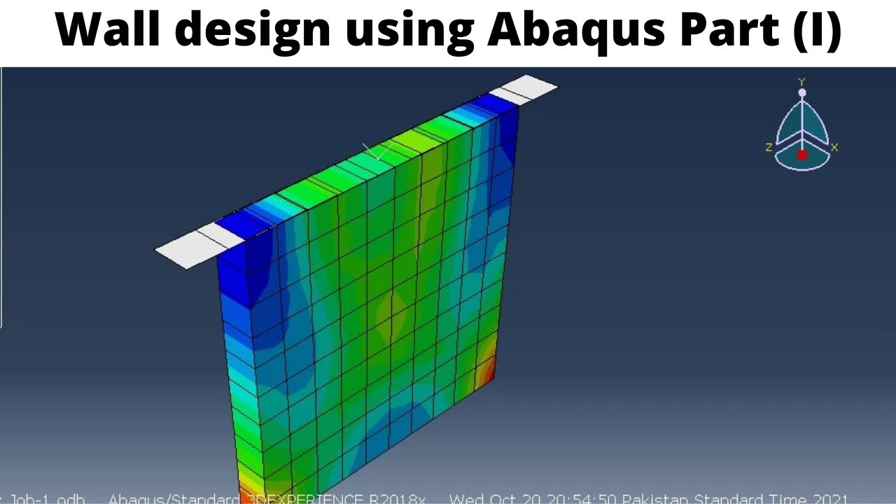 Brick wall design using Abaqus Part (I)