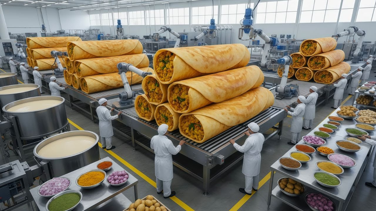 Inside a Modern Masala Dosa Factory: From Rice Fields to Crispy South Indian Dosas
