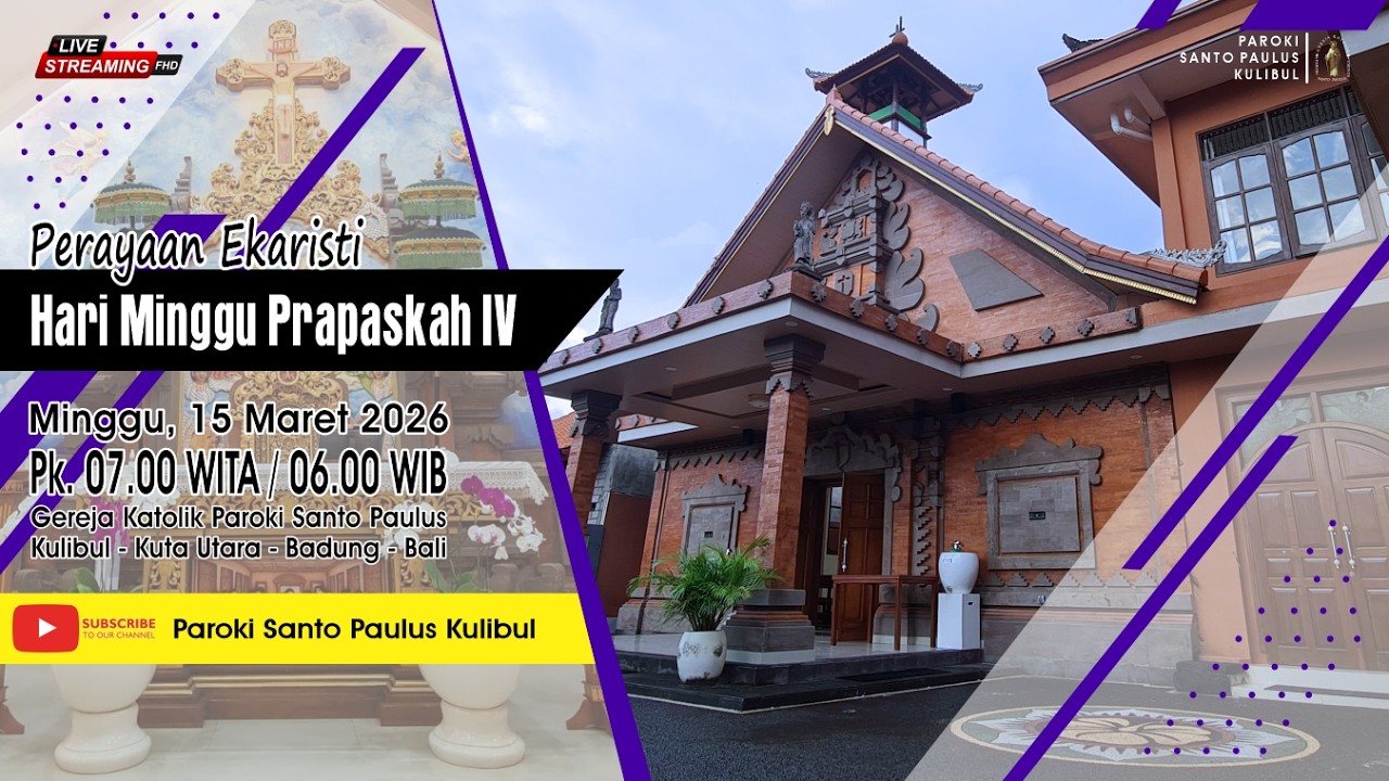 【LIVE】MISA HARI MINGGU PRAPASKAH IV | 15 MARET 2026