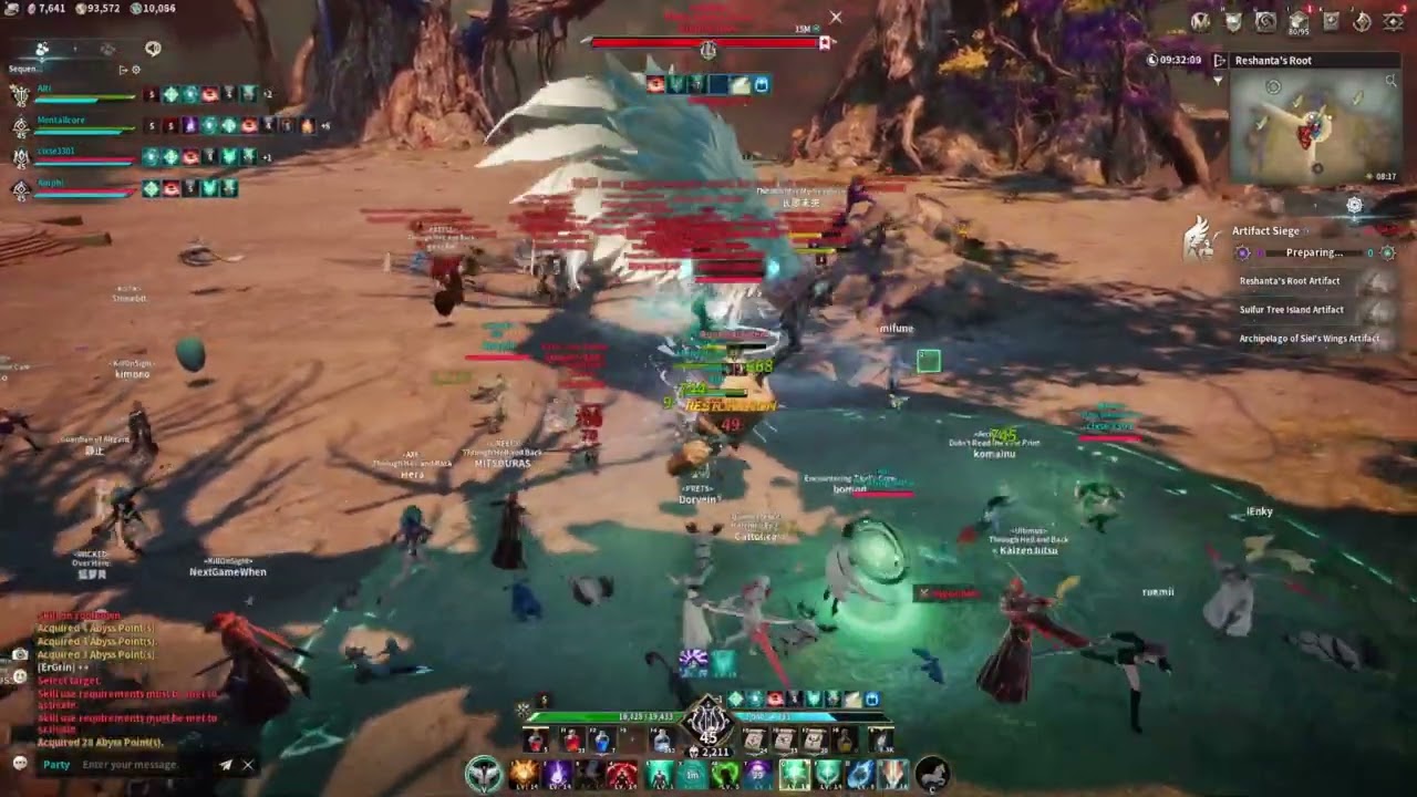 Aion 2 Abyss Artifact Siege - Faction vs Faction - Elyos vs Asmodian