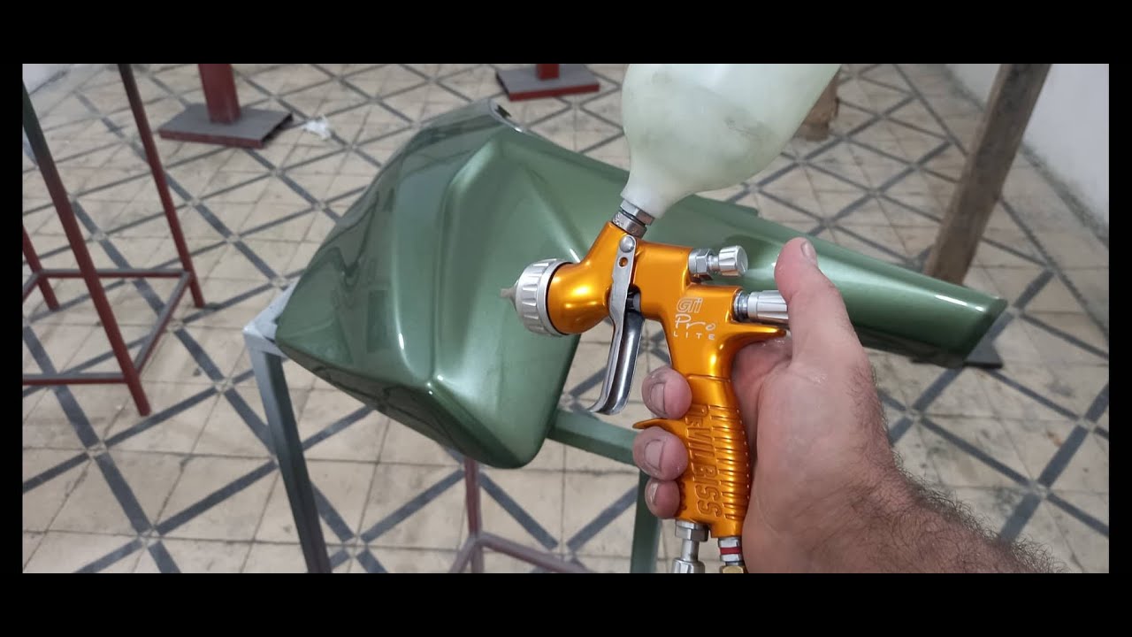 صبغ دراجه بل فرن لون زيتوني ميتاليك شغل درجه اولى 077079297555