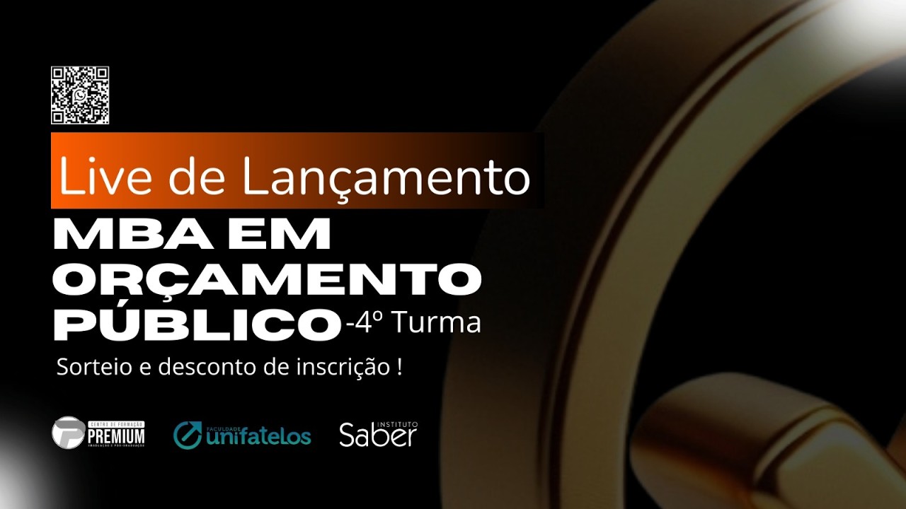 LIVE DE LANÇAMENTO - MBA ASSESSORIA PARLAMENTAR E ORÇAMENTO PÚBLICO - 4 TURMA