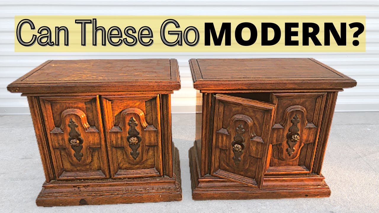 HOW TO UPDATE A VINTAGE NIGHTSTAND | Ideas for Flipping Furniture