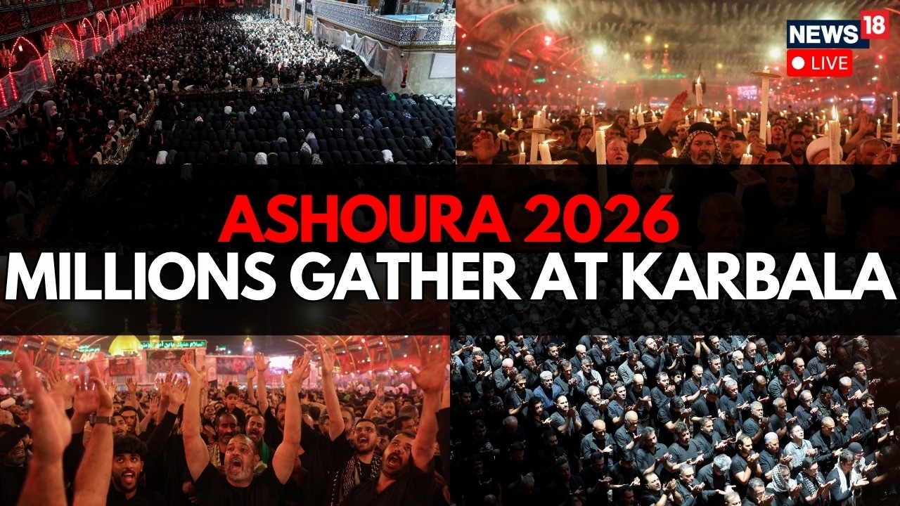 Ashura 2026 LIVE: Massive Crowds Gather in Karbala | Imam Hussein | Muharram 2026 | Muslims | Iran