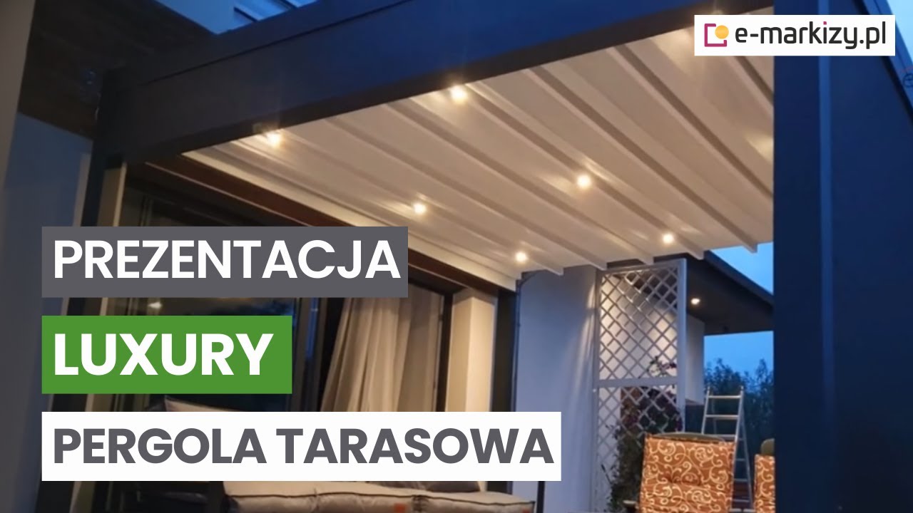 Pergola tarasowa LUXURY | Nowoczesna | Montaż | e-markizy.pl