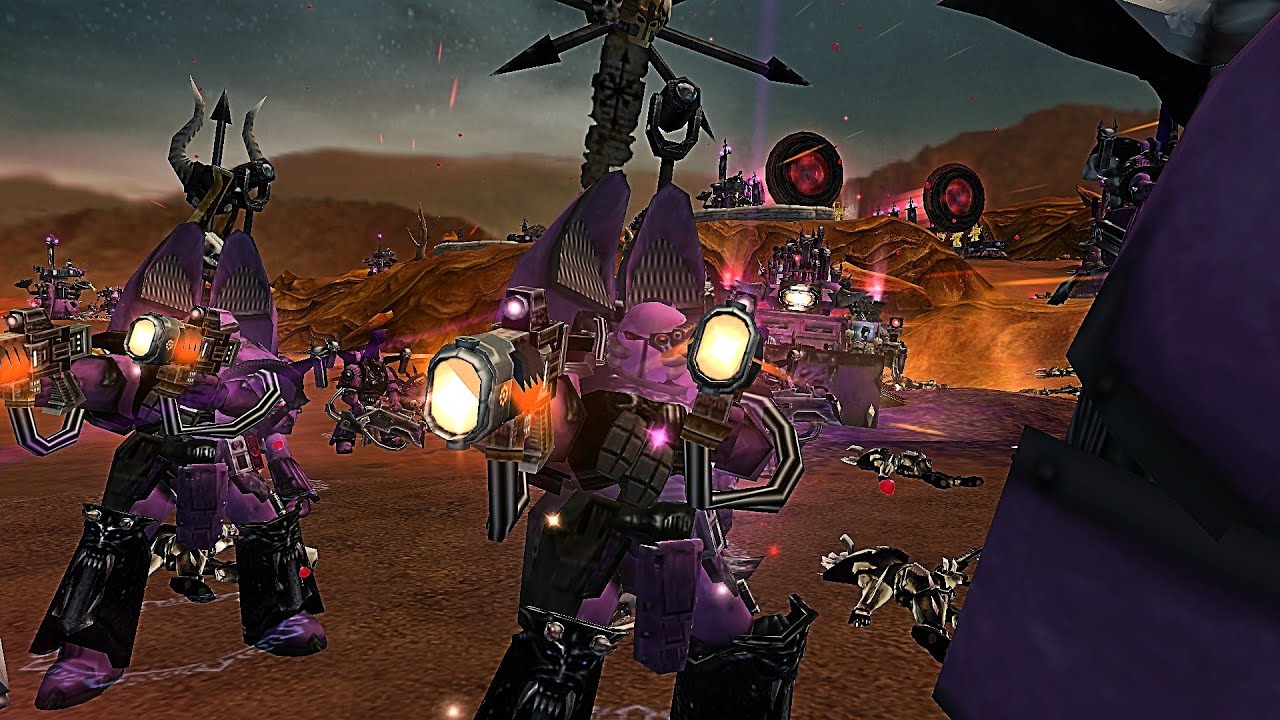 Emperor's Children vs Dark Elders: Dawn of War - Unification mod Survival | Warhammer 40k