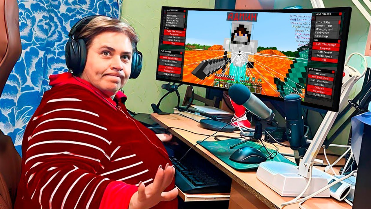 My mom downloaded cheats to check the Minecraft server administrators.