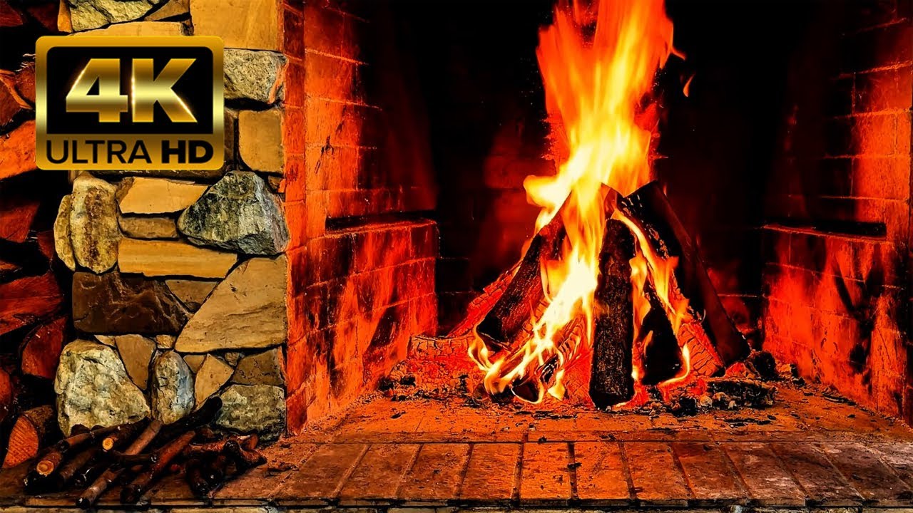 4K Campfire with Crackling Sounds - 10 Hours of Deep Sleep & Relaxation (No Ads)