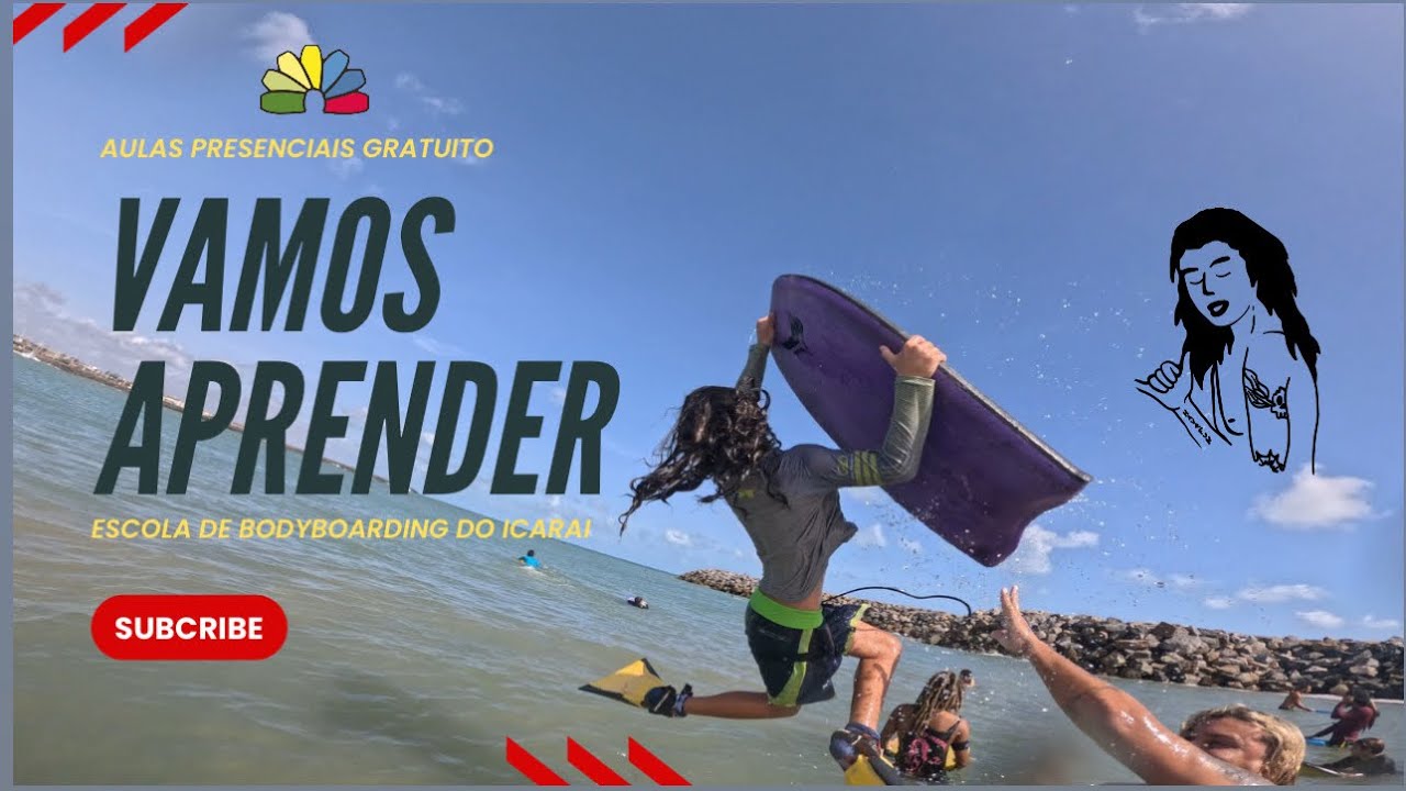 Bodyboarding Para Todos! Aulão de Remada + Furada de Onda na EBI (Projeto Social)