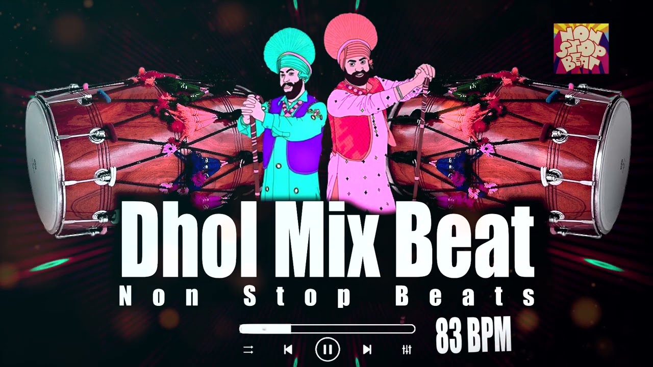 Dhol Non Stop Bhangra Beat | Punjabi Bhangra Dhol | Bhangra Folk beat 83 BPM