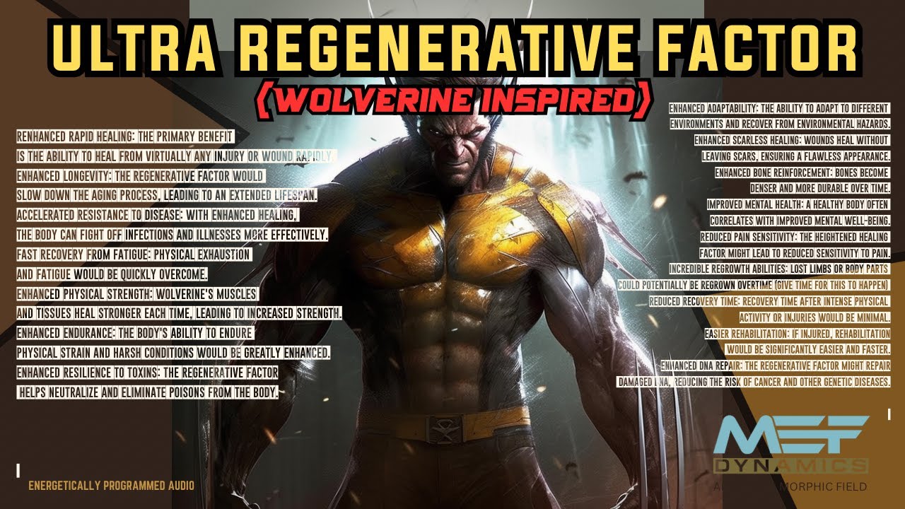 Ultra Regenerative Factor (Wolverine Inspired)
