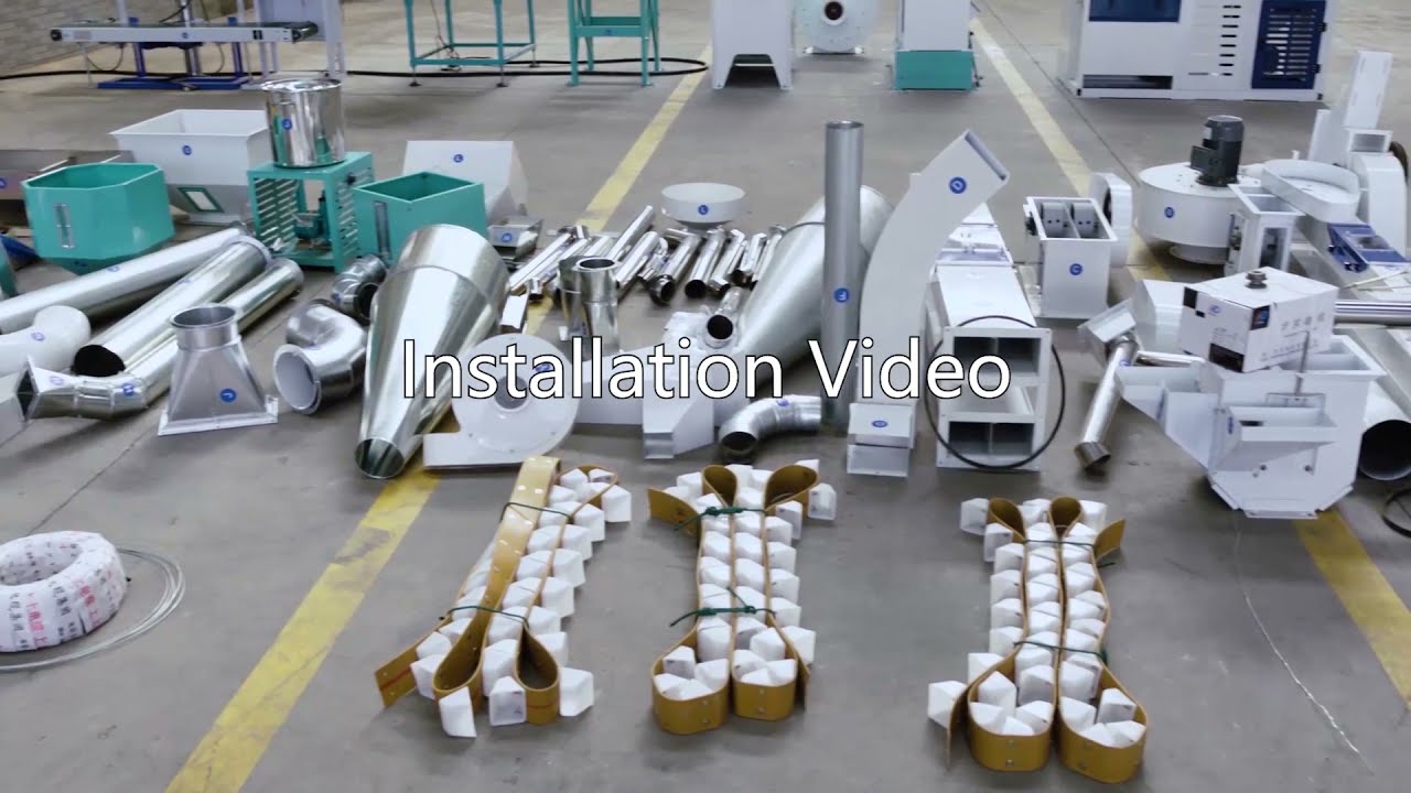 combined rice milling machine install