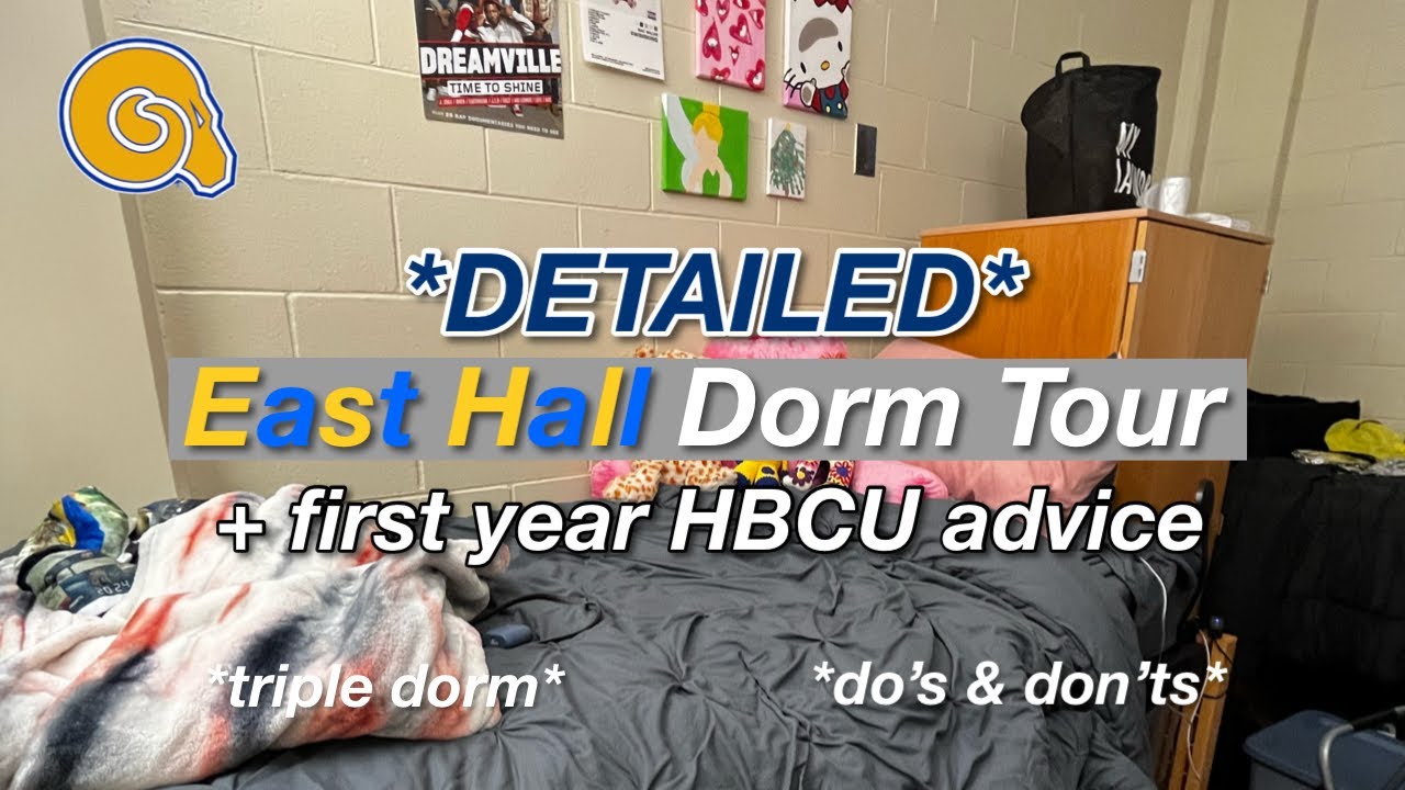 DETAILED East Hall dorm tour + first year HBCU advice | Albany State University