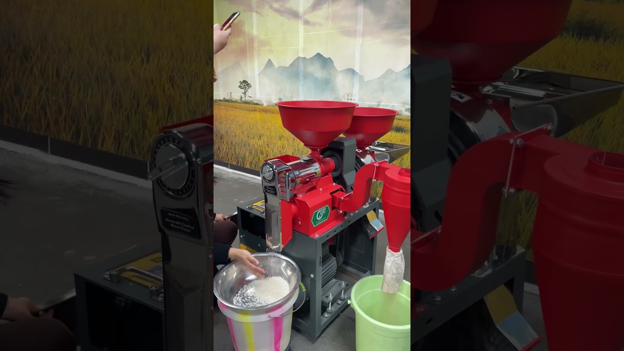 Redefine grain processing with this multi-functional 4in1 rice milling machine!