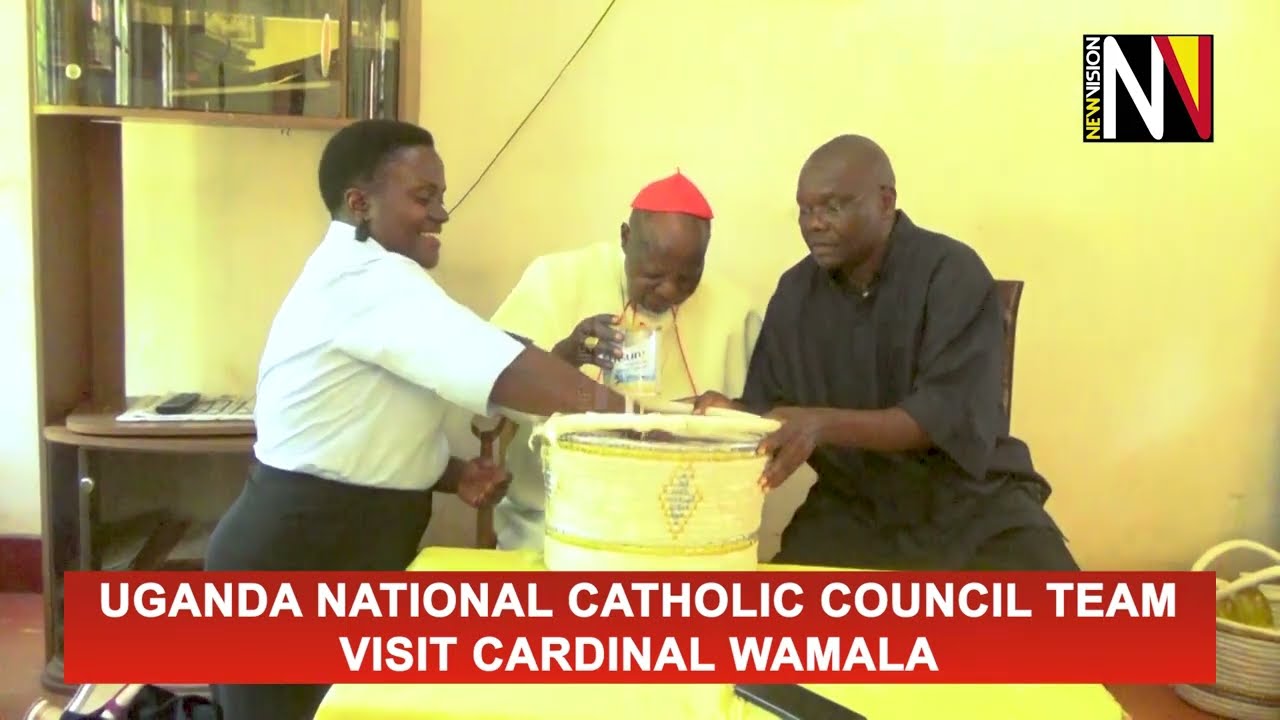 Uganda National Catholic Council team visit Cardinal Wamala