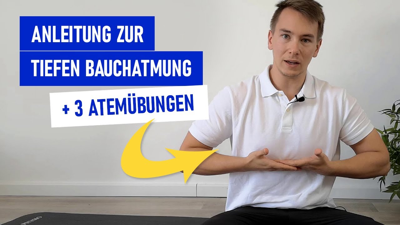 3 ATEM&Uuml;BUNGEN zur BAUCHATMUNG: So bel&uuml;ftest du deine Lunge besser