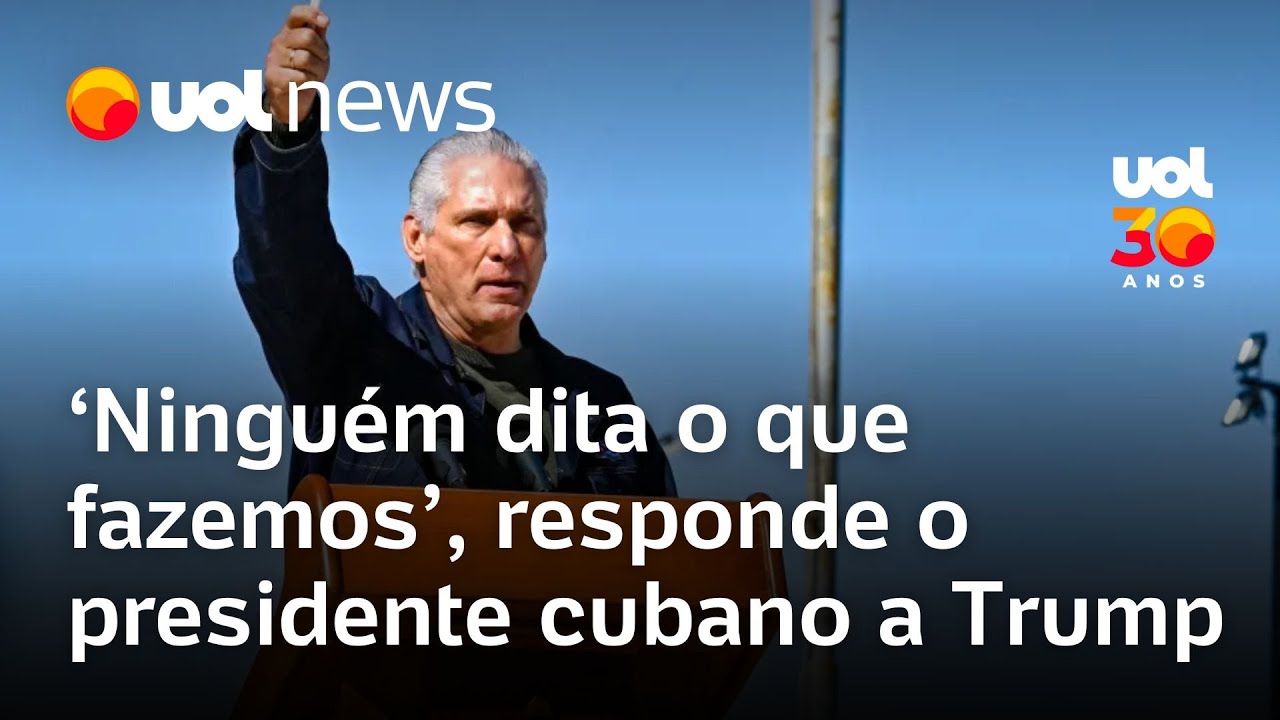 Presidente de Cuba rebate amea&ccedil;as de Trump: 'Ningu&eacute;m dita o que fazemos'