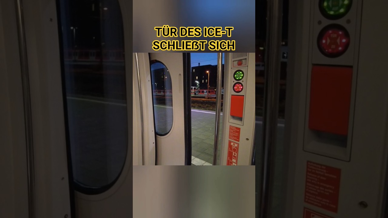 T&uuml;r des #ICE T schlie&szlig;t sich! #db #bahn #zug #trainspotting #fernverkehr #t&uuml;r #schlie&szlig;t #ansto&szlig;takt