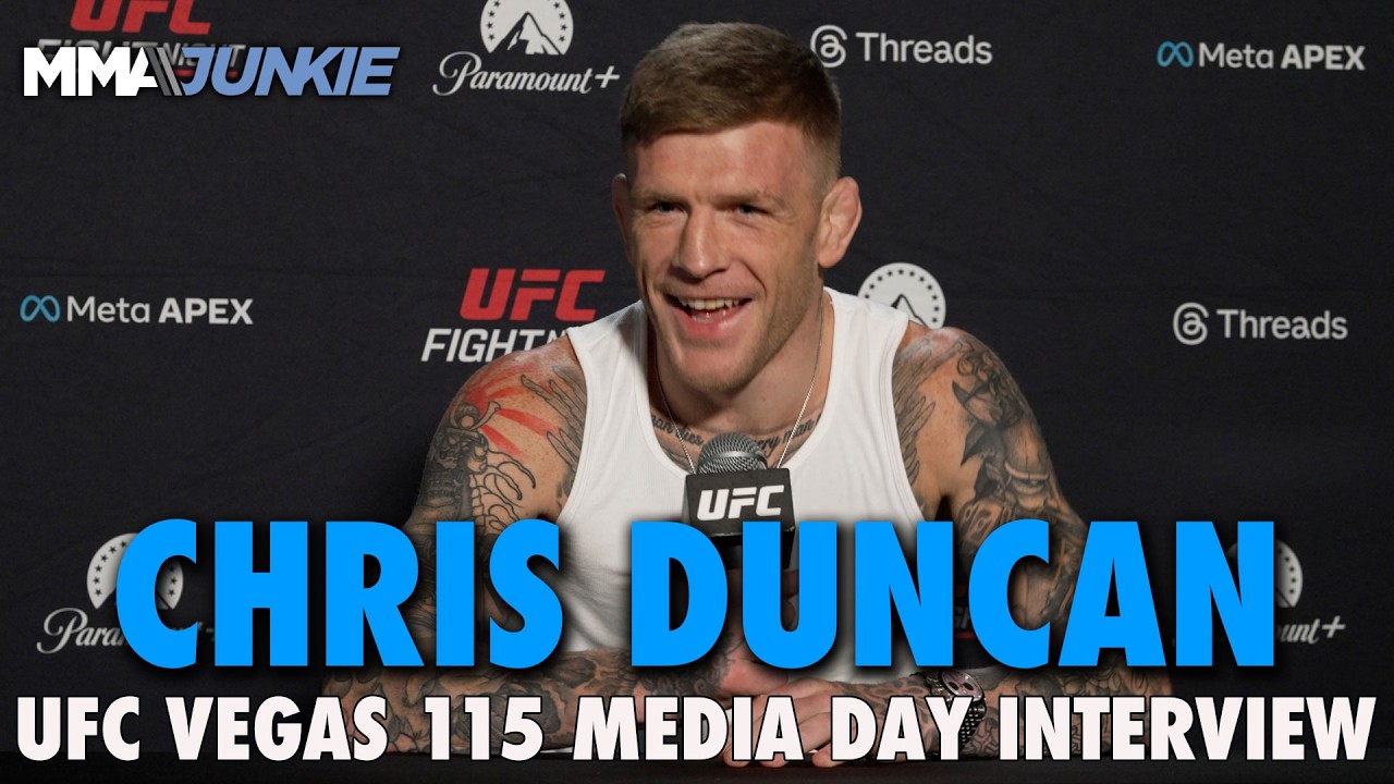 Chris Duncan: 'I'm on a different level' for Renato Moicano main event | UFC Vegas 115