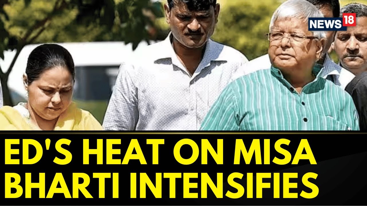 Land For Job Scam | Misa Bharti, Daughter Of Lalu Prasad Yadav, Leaves For ED's Hearing | News18