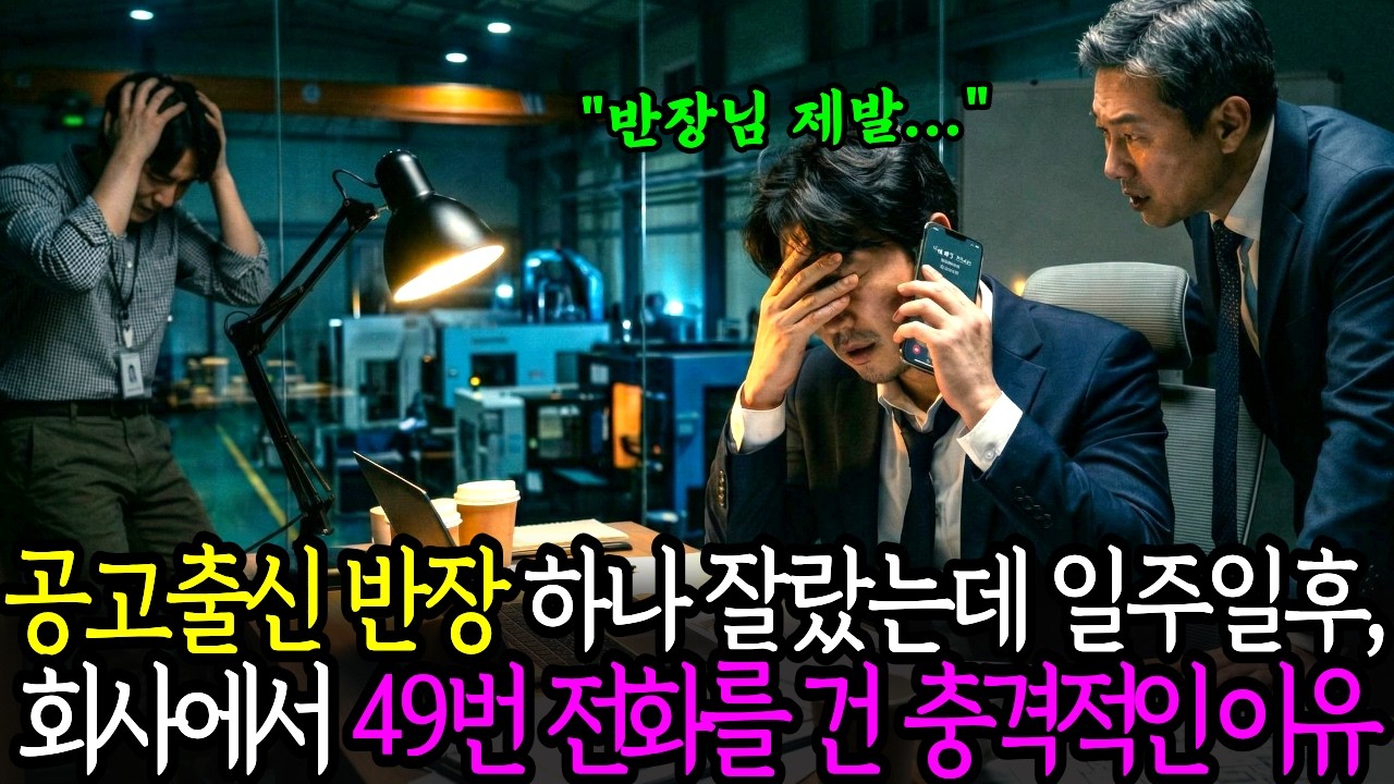 30년 근속한 공고출신 반장 자른 회사가 일주일만에 49번 전화한 충격적인 이유